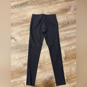loft navy plaid pant